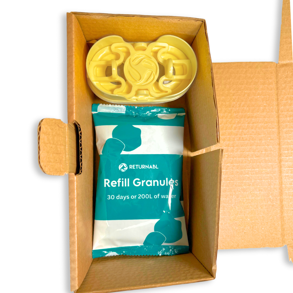 Starter Pack, Refillable Brita Maxtra+ Compatible Water Filter Cartridge x3 Refills
